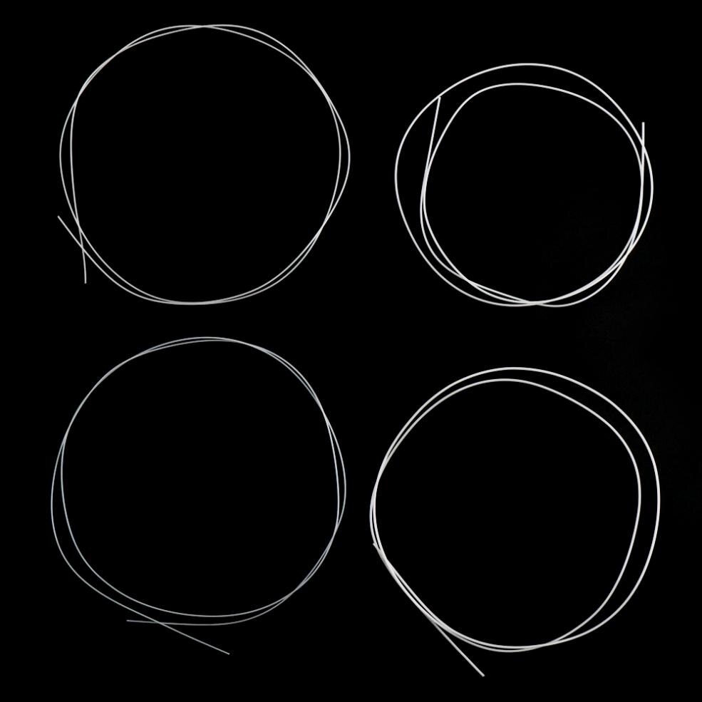 Irin 4 Stks/set Snaren Duurzaam Nylon Ukulele Snaren Vervanging Deel Voor 21 "23" 26 "Witte Snaarinstrument accessoires