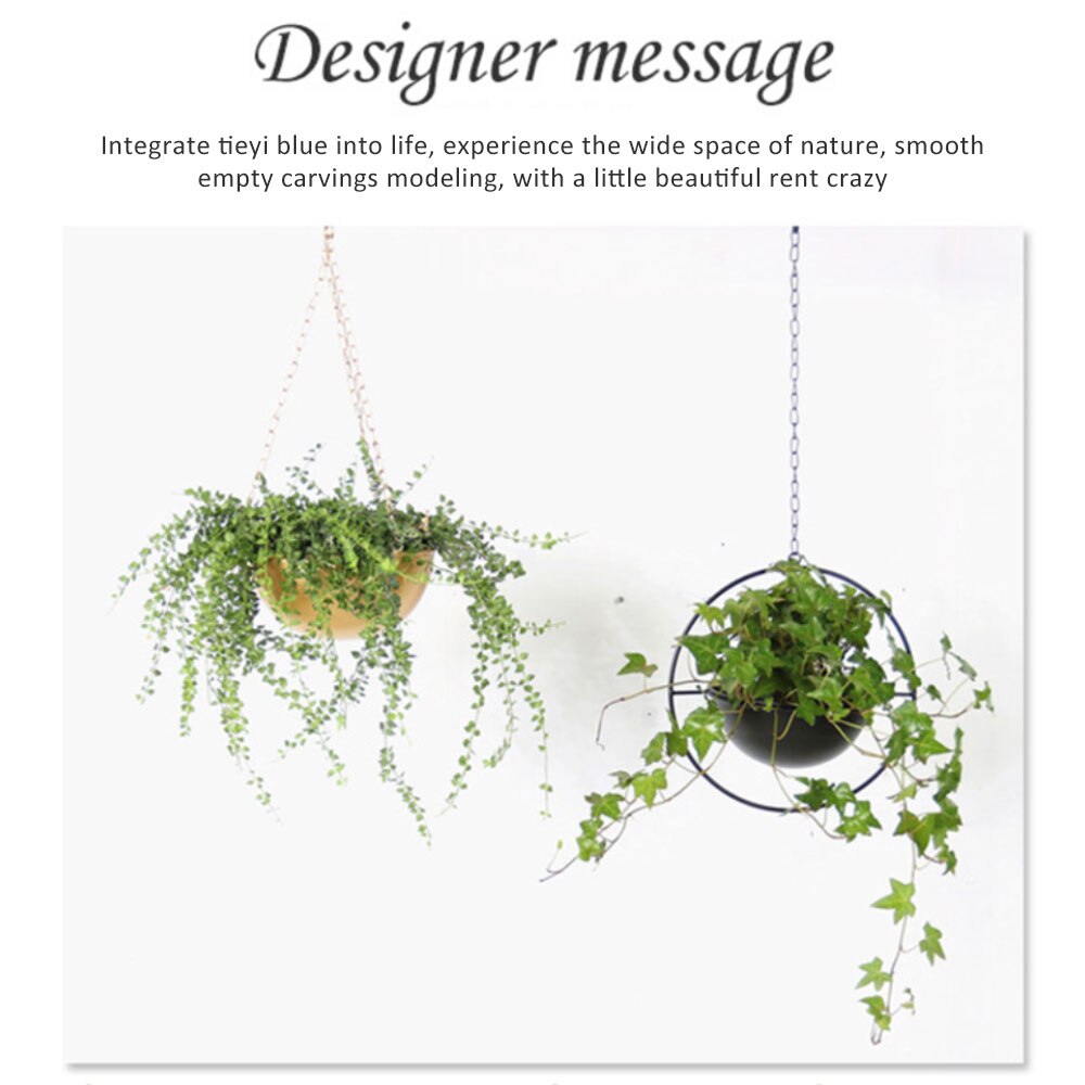 Hanging Flower Pot Decorative Multi-shape Plant Stand There Are Leaking Hole Multi-shape Hanging Basket Durable Hang Plant Stand