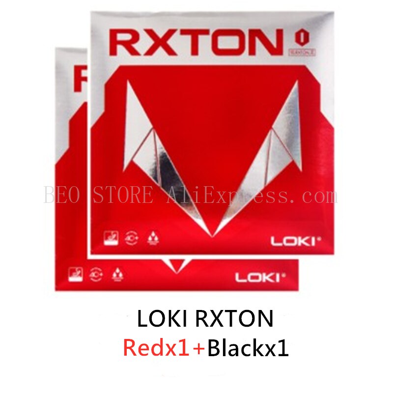 LOKI RXTON Table Tennis Rubber Max Thickness Original WANG HAO LOKI Ping Pong Sponge: 1 Red and 1 Black