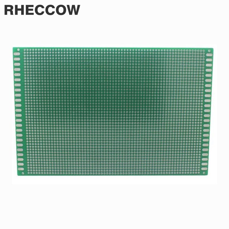 RHECCOW 5 stks/partij 15*20 cm 2.54mm 1.6mm Glas-Epoxy FR4 Prototyping Vertinnen Plated Single Side universele PCB Printplaat