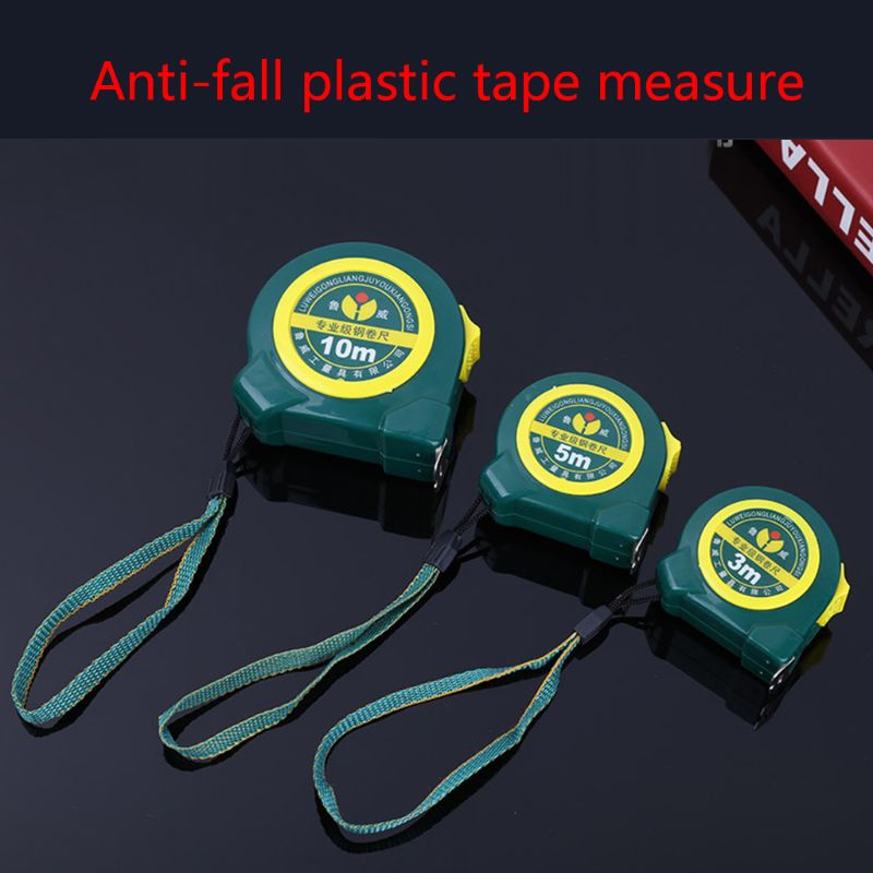 3m/ 5m/ 7.5m/ 10m måle roulettebånd dobbeltside stål målebånd flexibl  h3cf
