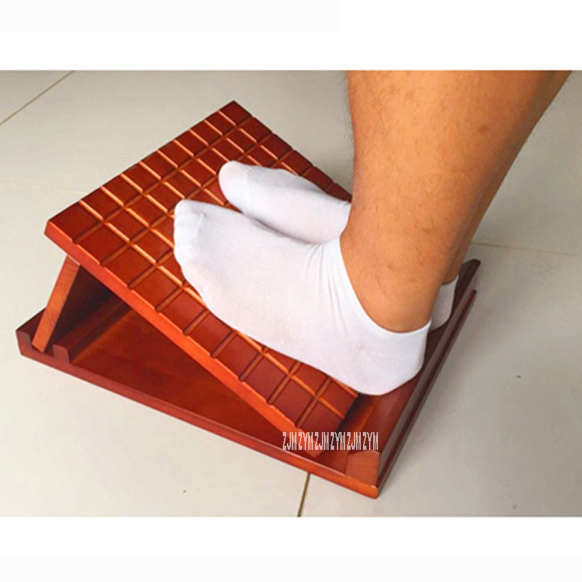 Solid Wood Stretch Board 10 Gear Adjustment Foot Massage Pedal Rocker Yoga Stretching Plate Device Bar Stool Tendon Stretcher