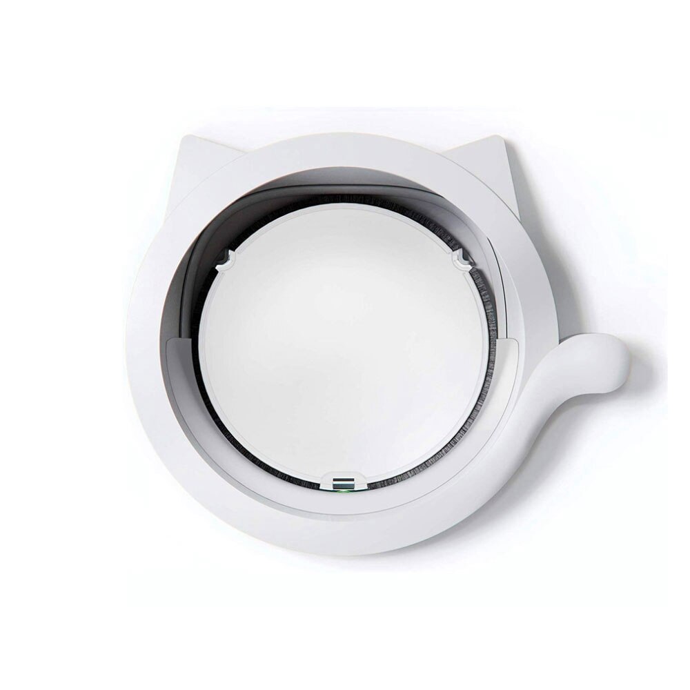 Cat Flap Door with 4 Way Lock Security Flap Door for Dog Cat Kitten Small Pet Gate Door Kit Cat Door Plastic Gate Pet Supplies: Default Title