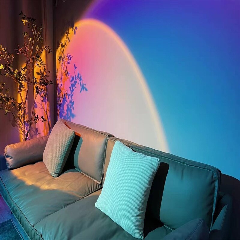Sunset Light IPX45 Internet Celebrity Live Background Atmosphere Light Rainbow Projection Fill Light Selfie Lighting Photography