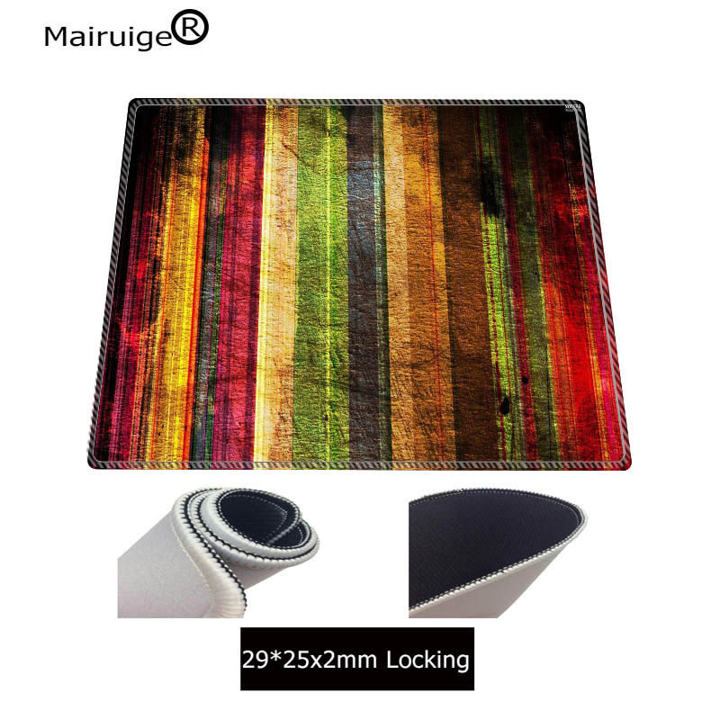 Mairuige Colorful Wood Large Gaming Mouse Pad Lockedge Mouse Mat Keyboard Mat Table Mat Desk Mat For Notebook Laptop Mousepad