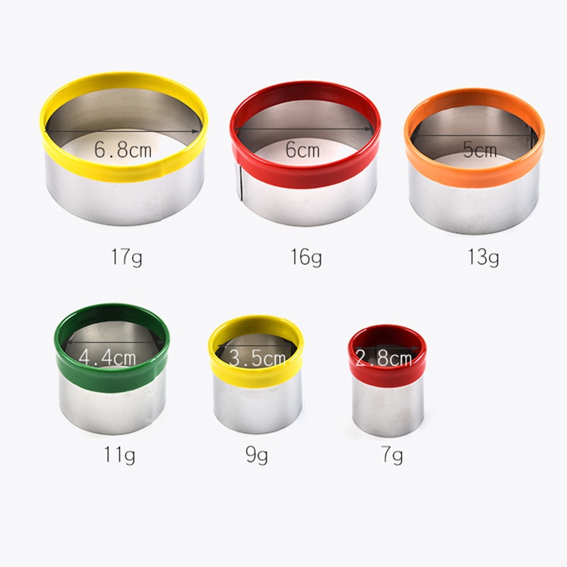 Set Of 12 Round Cookie Cutter Circle Biscuits Cutters With Storage Tin For Dough Pastry Donut Fondant Kitchen Accessories