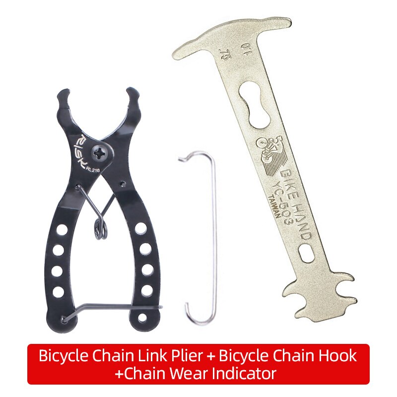 Mini Bike Chain Quick Link Tool Met Haak Fietsketting Quick Link Cutter Breaker Wear Indicator Fiets Tool Kit Accessoires