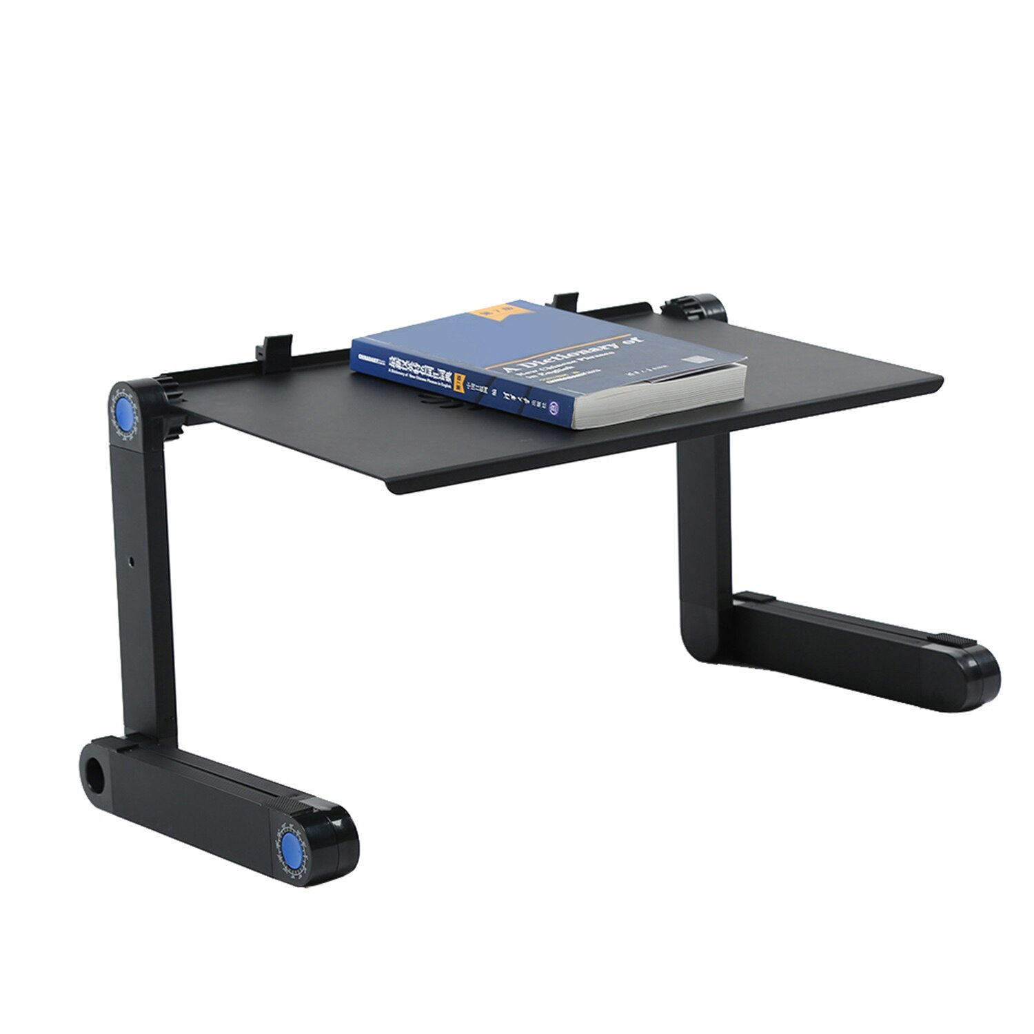 Aluminium Verstelbare Laptop Stand Lichtgewicht Draagbare Laptop Tafel Kantoor Laptop Riser Staande Bureau Met 2 Ventilatoren & Mous