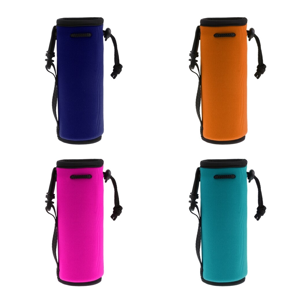Wasser Flasche Halfter Isolierte Neopren Wasser Flasche Kühler Abdeckung Hülse Tote Tasche für Frauen Männer Radfahrer 500ml (16,9 UNZEN)