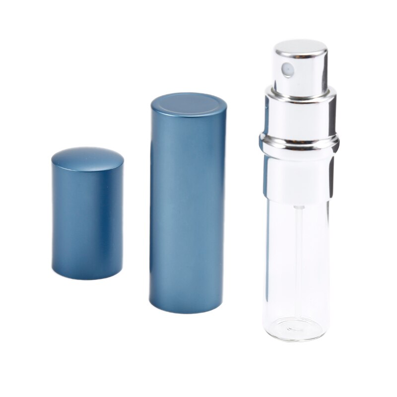 Refillable Perfume Container 5ml Deep Blue Empty Sprayer Bottle Glass Atomizer
