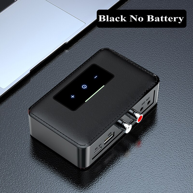 Bluetooth Rca Ontvanger 5.0 Aptx Ll Nfc 3.5Mm Jack Aux Draadloze Adapter Muziek Voor Tv Auto Rca Hifi Stereo audio Ontvanger: Black No Battery