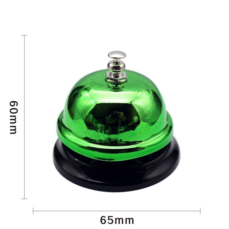 65mm ringe bjelle skrivebord julekjøkken hotelldisk resepsjon juleklokker liten enkeltklokke spiseklokkebord innkallingsklokke: D