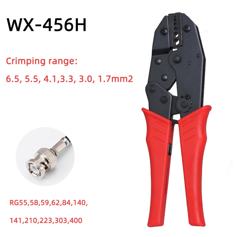 RG55 RG58 RG59 RG62 Coaxiale Kabel Krimptang Sma/Bnc Connectoren Krimptang Wx-456h