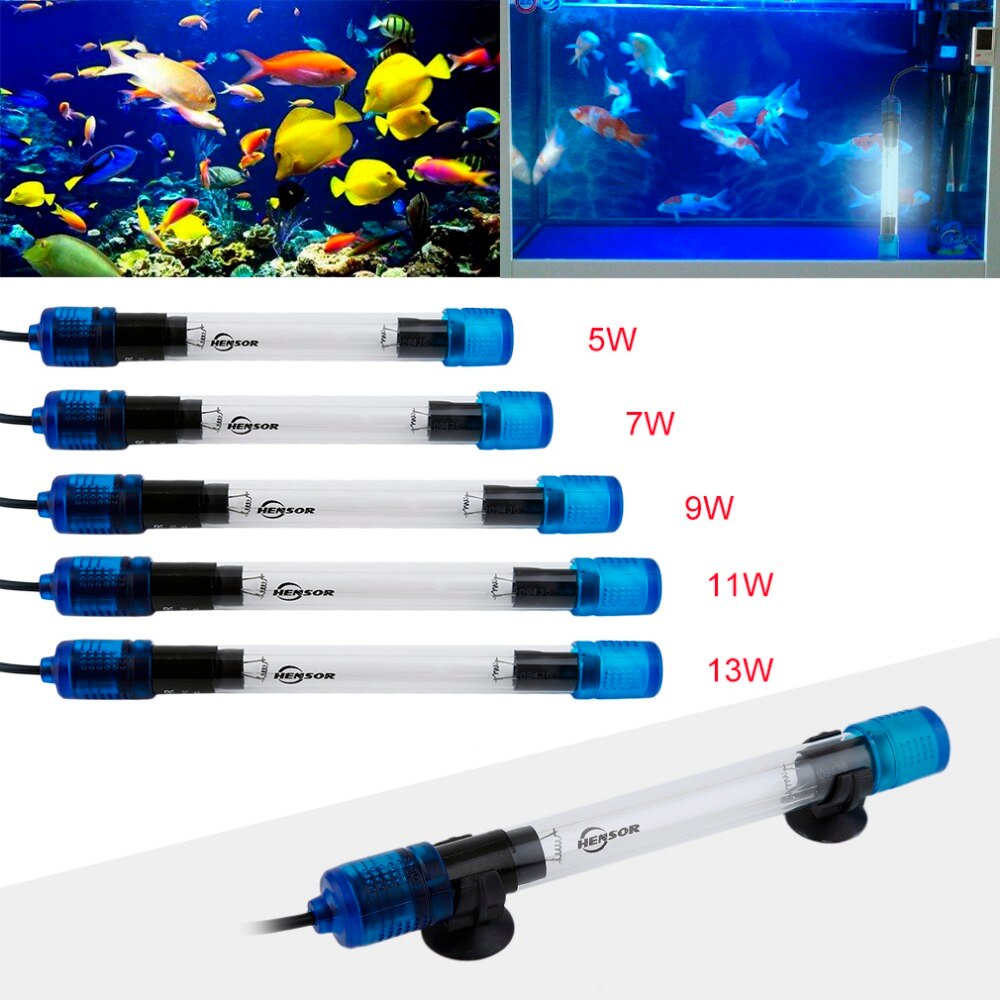Ultraviolet Sterilisator Aquarium Aquarium Licht Lamp Decor Uv Kiemdodende Stralingsbestendige Vis Reef Verlichting Eu Plug