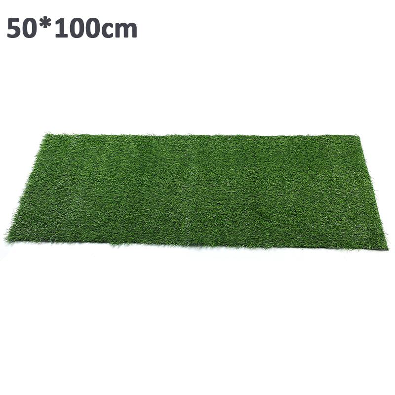 Mjuk konstgjord gräsmatta gräs konstgjord gräsmatta simulering utomhus grön gräsmatta för trädgård uteplats landskap: 50 x 100cm