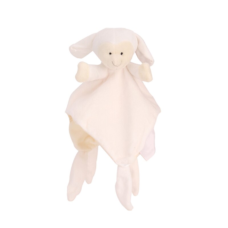 Soft Appease Towel Baby Toys Soothe Reassure Sleeping Animal Blankie Rattles comforter plush Bebes Toys Doll baby towels newborn: yellow sheep