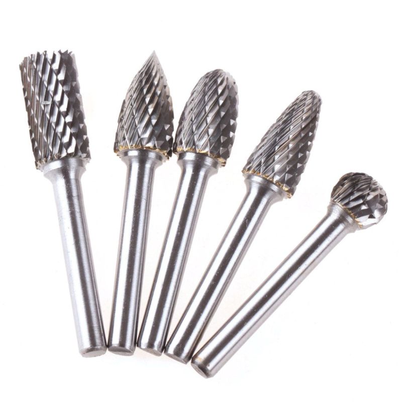 Head Tungsten Carbide Rotary Point Burr Die Grinder 6 Mm Schacht Slijptol Boor Carving Bit