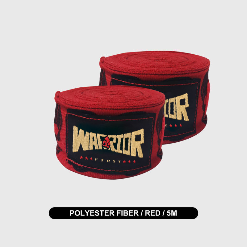 Envolturas de mano de boxeo MMA, Muay Thai, Kick Boxing, vendas de entrenamiento, correas deportivas, 3M/5M de longitud, estampado de Calavera, 1 par: Naranja