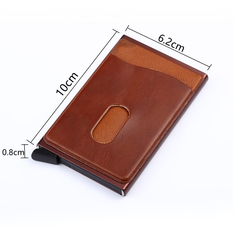 ZOVYVOL visitenkarte Halfter Zauberstab Edelstahl Männer Kreditkarte Halfter Metall Karte fallen Karte Veranstalter Mini Walle