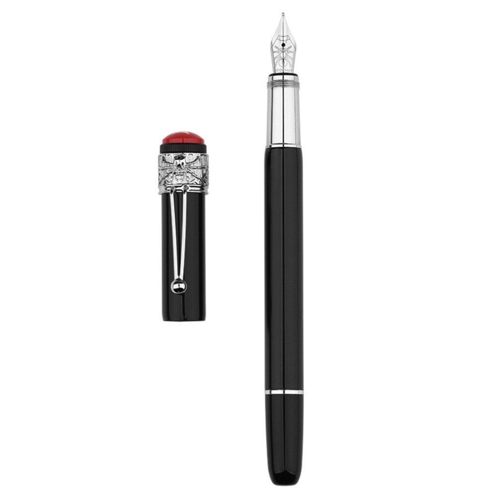 Bolígrafo De Metal Moonman F9 absorbente de tinta suave para oficina, negocios, escritura, estudiante, papelería clásica de lujo, , serpiente araña: Black B 2 2