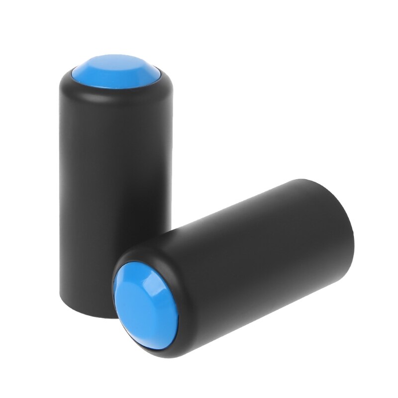 2 Stuks Draadloze Microfoons Handheld Mic Batterij Schroef Op Cap Cover Voor Shure Pgx2 Slx2: Blauw