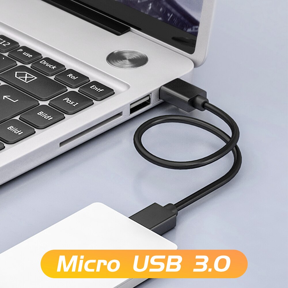 ANMONE USB 3,0 Mikro B Daten Stecker A Auf Mikro B USB Kabel Für Samsung Hinweis3 S5 Ladung schwer Stock Disk HDD Externe Kabel