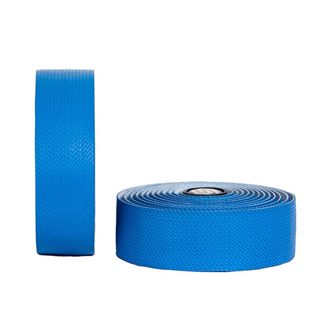 Bicycle Handlebar Tape PU EVA Road Non-Slip Grip Wrap Bike Handlebar Straps With Shock Reducing Foam/2 Bar Plug: blue
