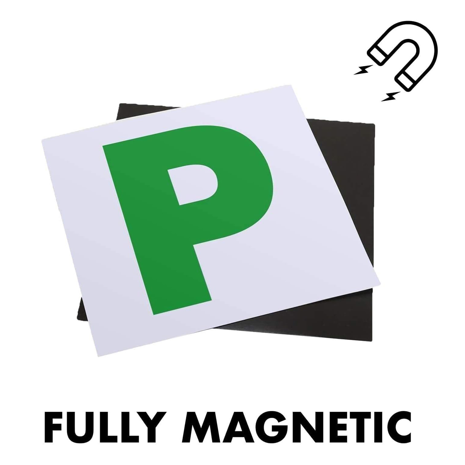 Fuldt magnetiske p-plader til bilist  - 1 or 2- pak ekstra stærk magnet, flyver ikke af ved høje hastigheder