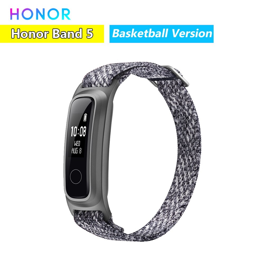 Originele Honor Band 5 Smart Polsband Mannen Vrouwen Oximeter Touch Screen Magic Kleur Hartslag Detecteren Slaap Dutje Honor Band 5: Basketball Version
