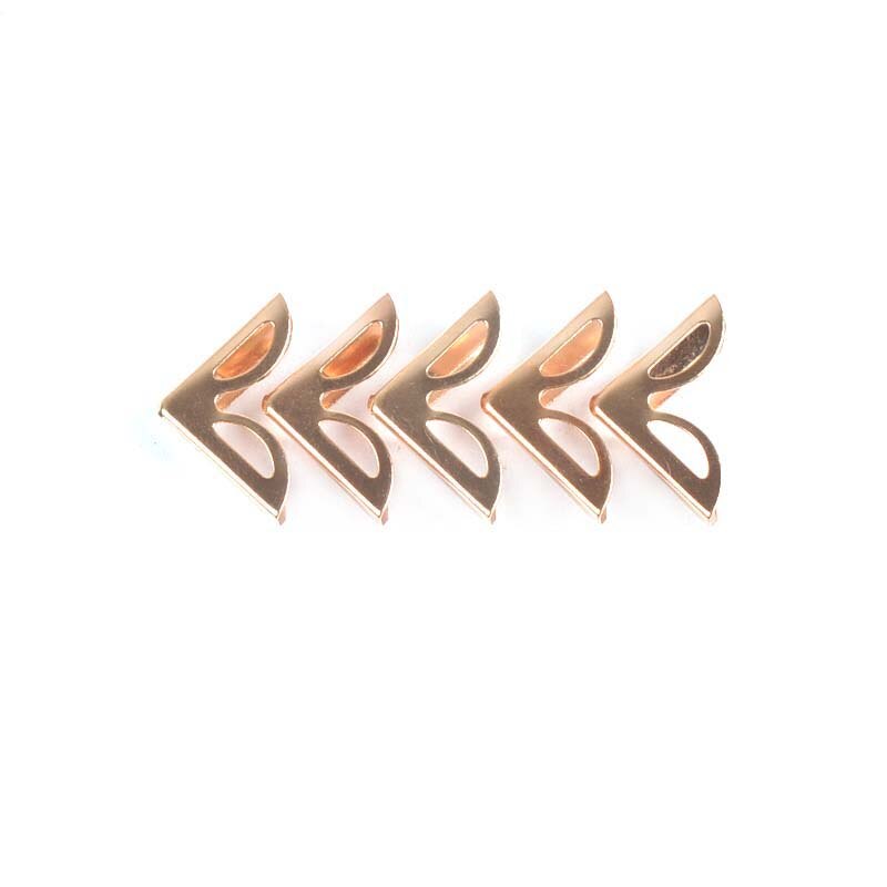 50 pz 16x16x2.5mm nuvole angoli metallici vuoti artigianato fai da te Scrapbooking abbellimento album libri decorazione C2206: rose gold