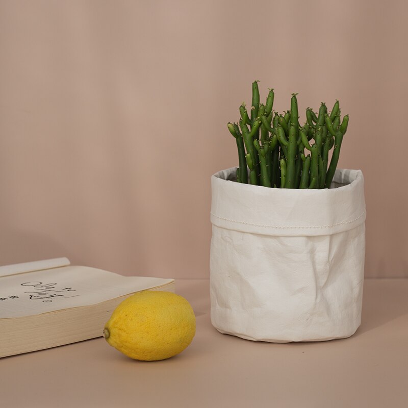 Decorative Jute Flower Pot Covers: white 10x10