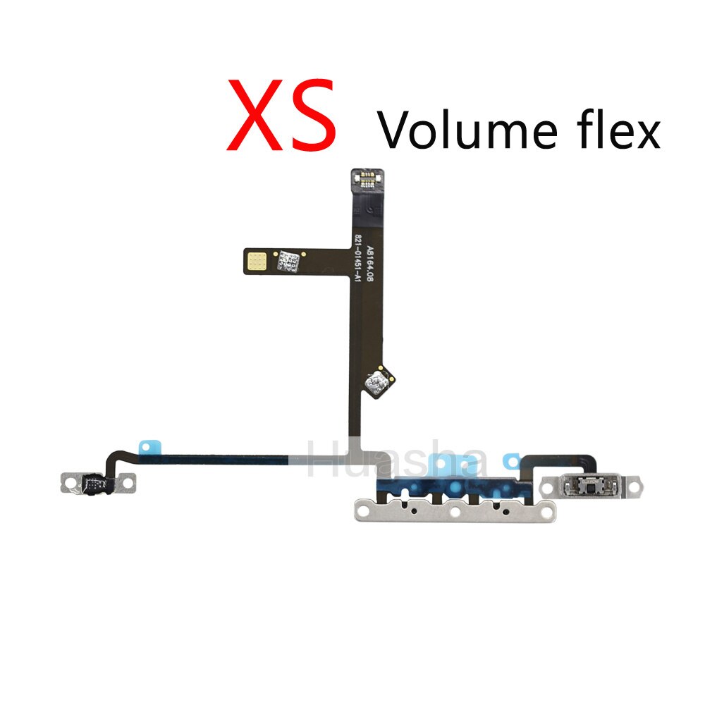 1pcs Für iPhone X Xs Max XR Stumm &amp; Volumen Power Tasten key Schalter Flex Kabel Mobille Telefon Reparatur teile