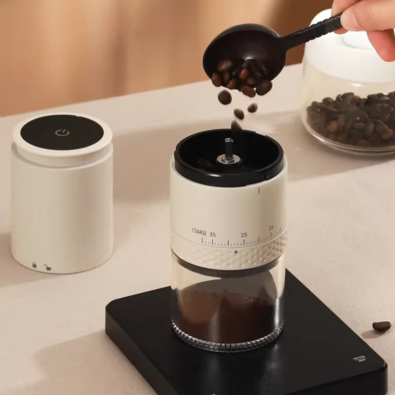1500mAh Elektrische Koffiemolen Extern Verstelbare Type-C Opladen Koffie Burr Grinder Bean Slijpmachine Koffiezetapparaat