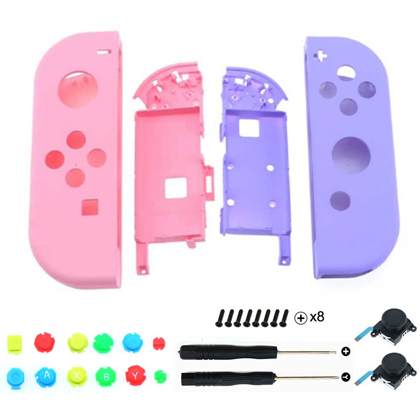 JCD For Nitend switch JoyCon Controller Plastic Housing Shell Case for NS NX Joy Con Cover Repair Parts: AB