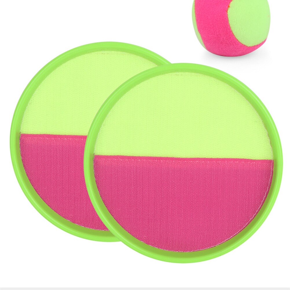 18.5cm Toss Catch Ball Set Sticky Sucker Gloves Throw Ball Set Toys Outdoor Parent-Child Interaction Game Leisure Sports