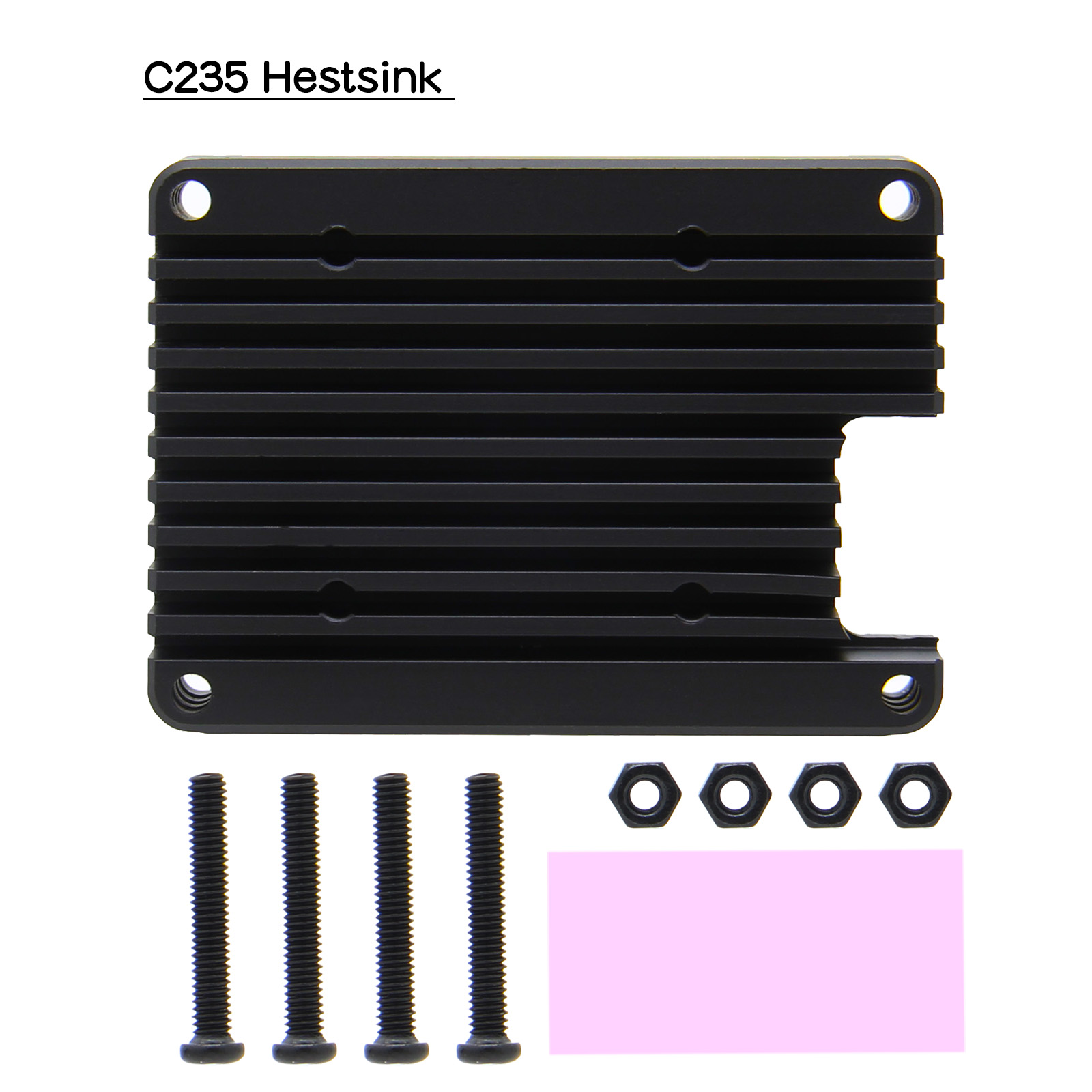 Raspberry Pi Compute Module 4 CM4 Ingebed Aluminium Heatsink/Koeler/Radiator/Beschermende Shell Ondersteuning 30Mm Fan (C235): Bundle 1