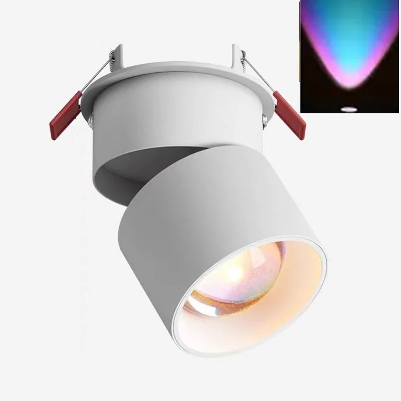 Regenboog LED-spot Kleine Mini Zonsondergang Projectielamp Sfeer Nachtverlichting Kamer Muur Podium Bar DJ Evenementen Decor Armaturen: LIGHT BLUE