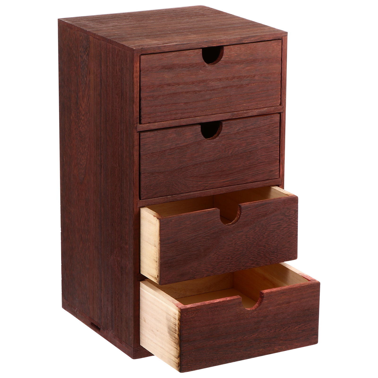 Caja de almacenamiento de madera, organizador de cajones de escritorio de madera, cajones de mesa, aparador, armario, cubo, Mini papelería al aire libre