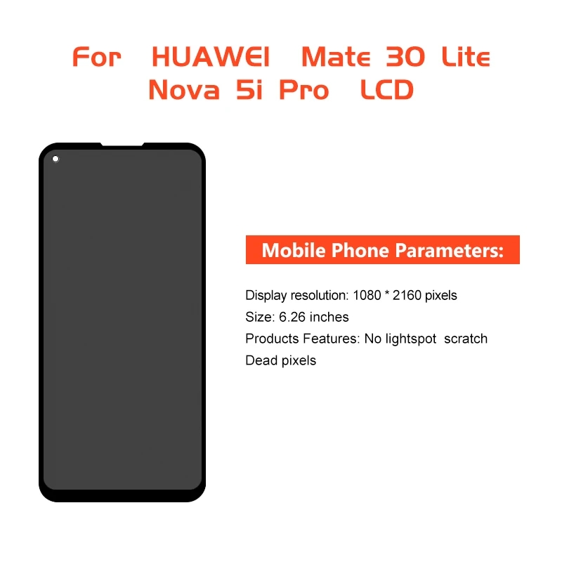 100% Test 6.15 "Lcd Touchscreen Voor Huawei P30 Lite Voor Huawei Nova 4e Display MAR-LX2 MAR-AL00 Digitizer Vervangende Onderdelen
