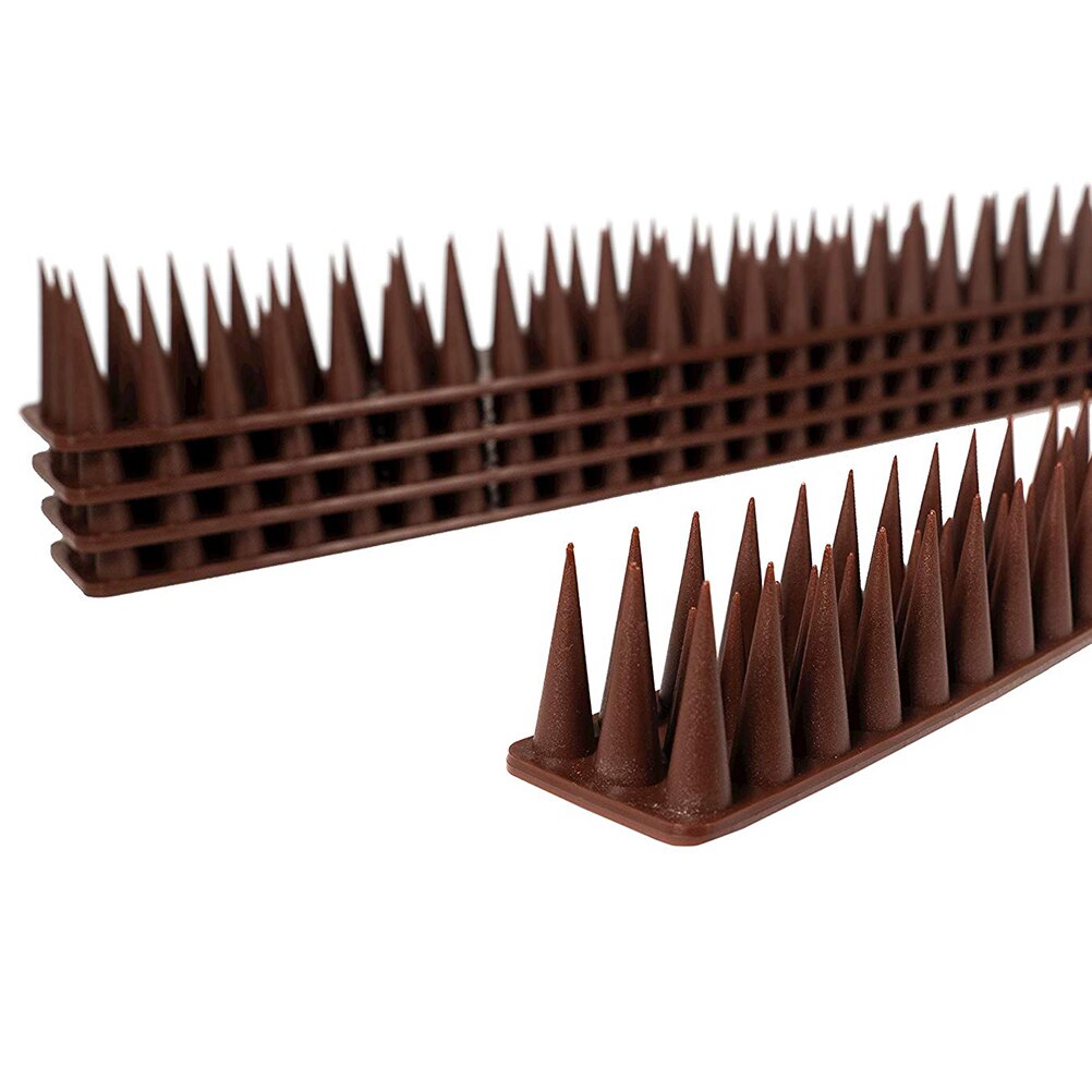 10 Pcs Plastic Bird Repellent Spikes Anti-Climb Repellent Strips Cat Repellent Spike For Garden Railings No Harm To Animals