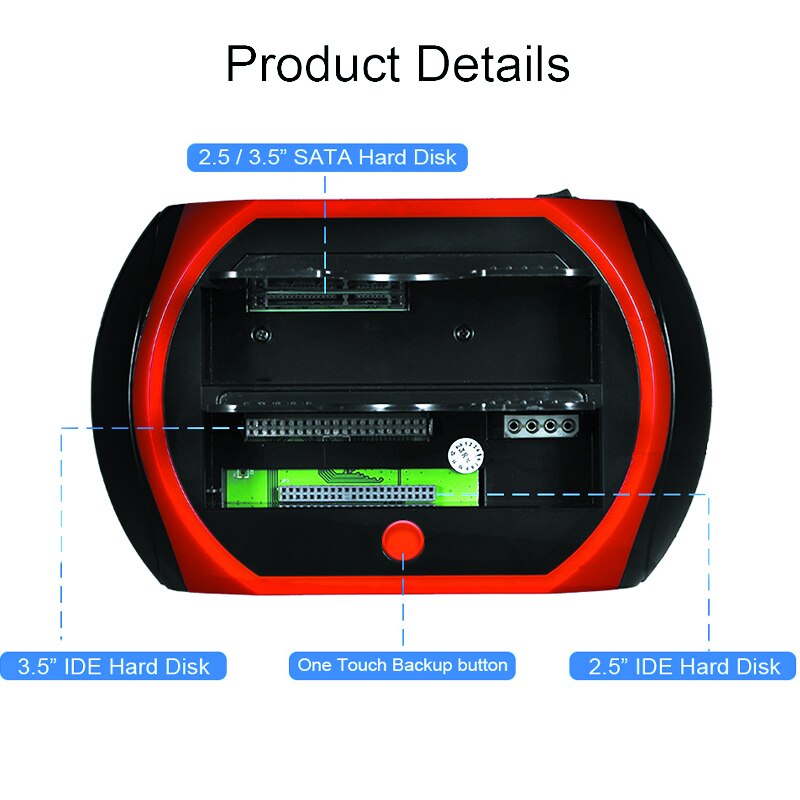 Docking Station per disco rigido esterno da USB 3.0 a IDE SATA Box per contenitore SSD HDD 2.5 3.5 con Smartphone portatile Power on PC