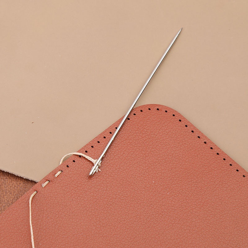 16Pcs/Set Leather Sewing Kit with Waxed Thread Leather Needle Sewing Awl Thimble Leather Working Tools for Shoemaker Canvas