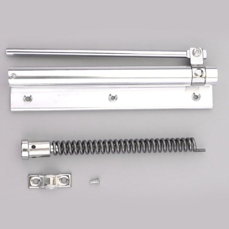 Mx justerbar automatisk dörrstängningsanordning, dörrstängare i aluminiumlegering, inbyggd stark fjäder, lämplig för branddörr 40kg
