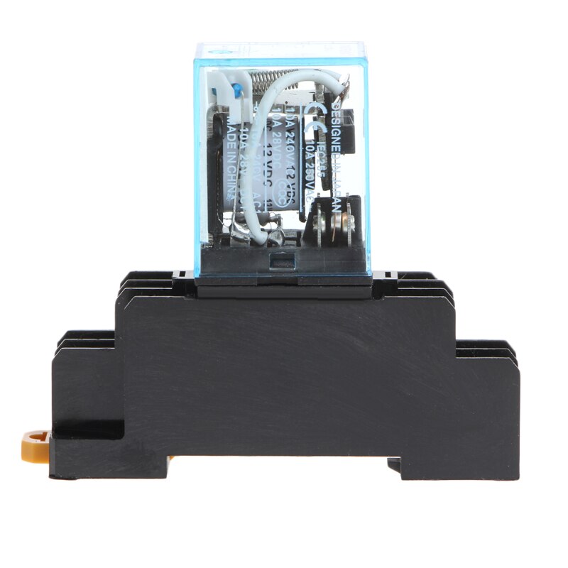 LY2NJ Tussenliggende Relais MY4N-J Ac 220V Dc 12V 10A 8 Pin Met Base 77UC