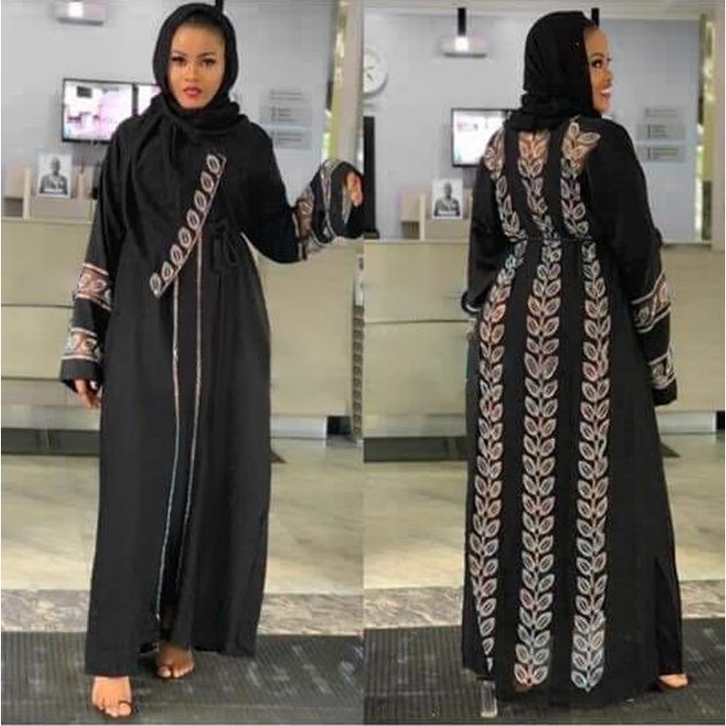 MD Abayas-robe avec Hijab pour femmes élégante, Caftan, pierres brillantes, Kimono, vêtements islamiques