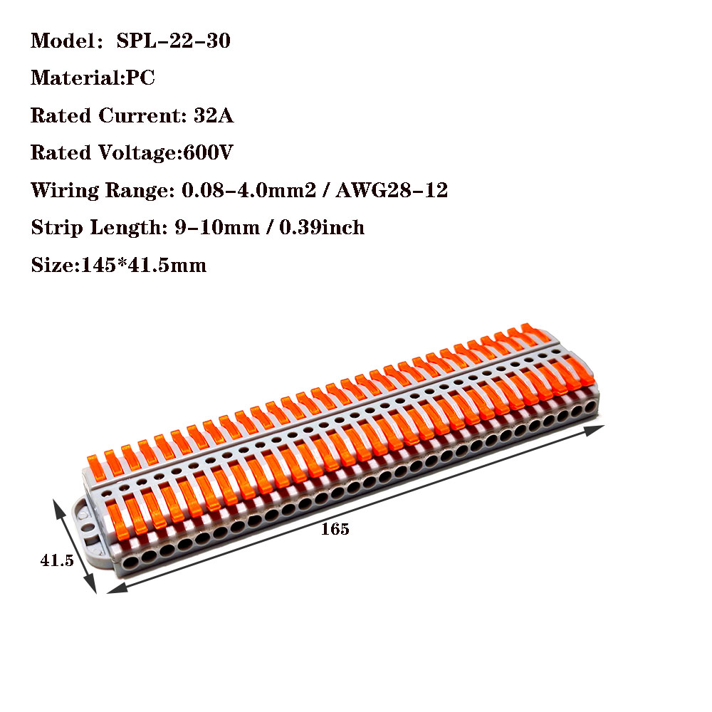 Wire Connectors 2-12 pin screw fixing push-in Quick Docking Cable Universal compact Electrical Wiring Terminal Block Connector: WHITE