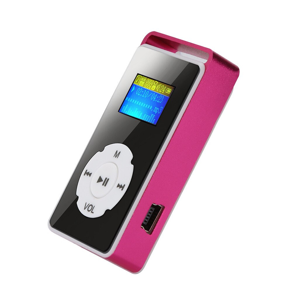Digital MP3 Player LCD Screen Support Micro SD TF Card 32G Mirror Music Media#T2