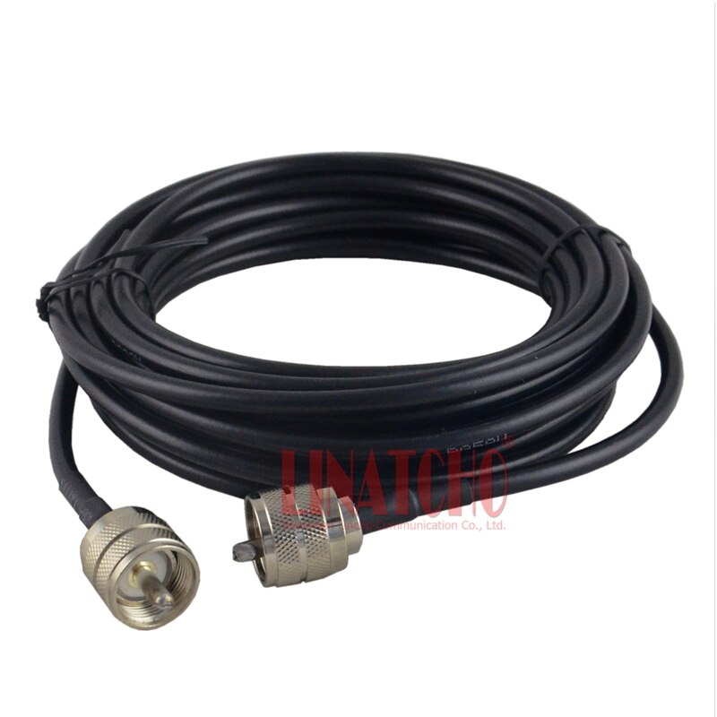 5 Meters RG58U M to M male PL259 to PL259 UHF male radio repeater outdoor antenna jupmer connecting cable