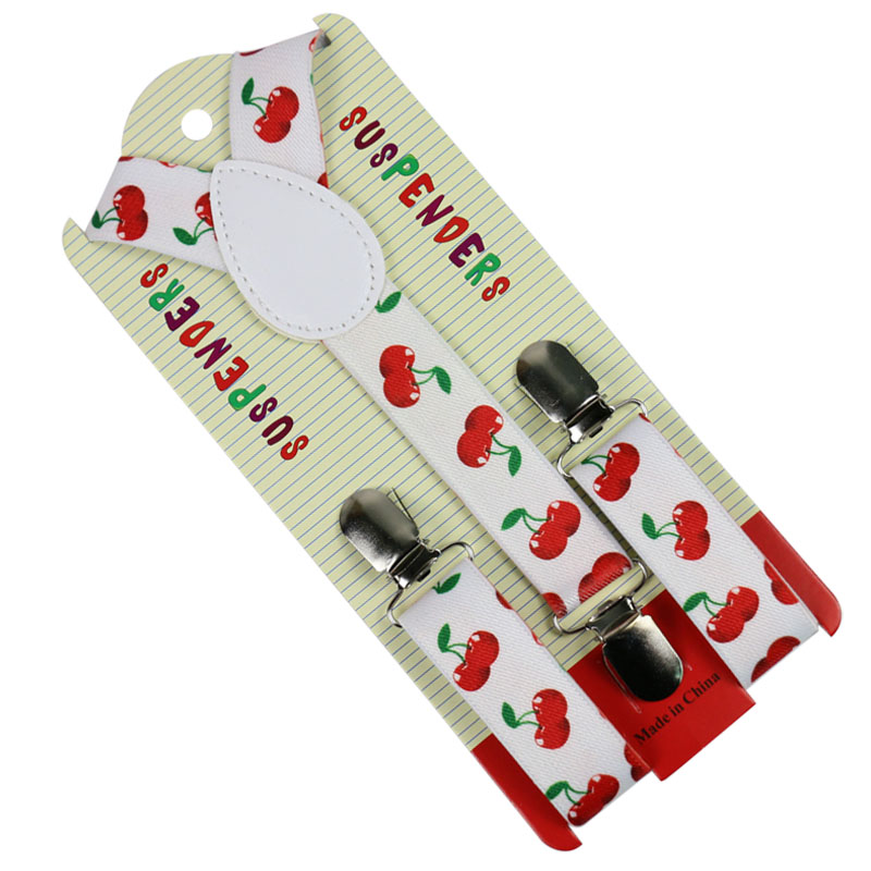 Winfox-Tirantes con estampado de flores para bebé, tirantes para chicos, elásticos, 2,5 cm de ancho