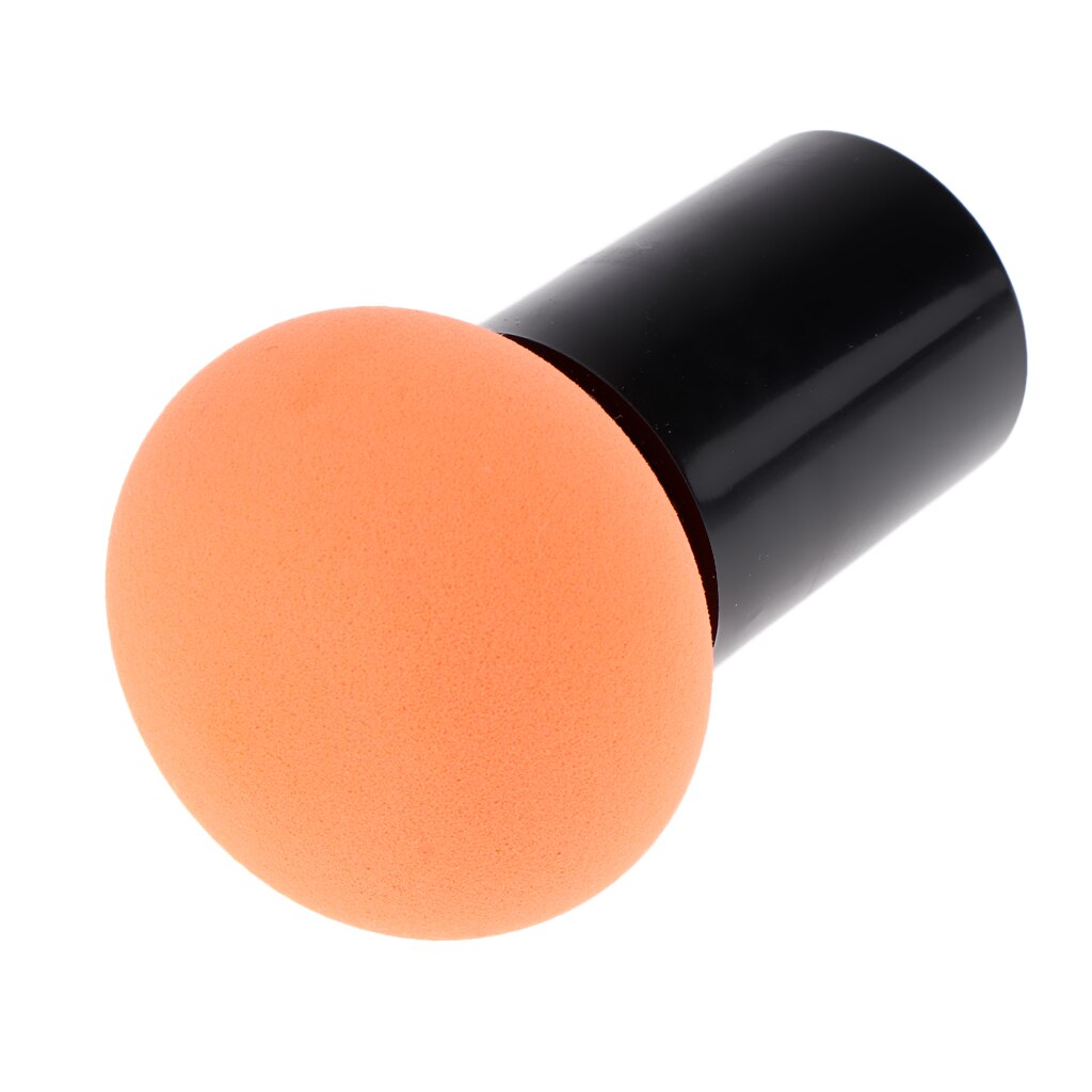 Svampeformet makeup foundation svamp blender pulver puff kosmetisk applikator værktøj: Orange